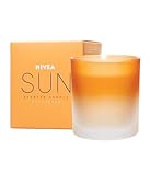 NIVEA SUN Duftkerze, schöne Duftkerze im Glas mit dem bekannten Duft der NIVEA SUN Sonnencreme, zart duftende Kerze im Ombre-Glas Behälter (120 g)