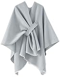 Danfiki Damen Poncho Warm Strick Cape Mode Wendbar Schal Umhang Elegant Cardigan Kreativer Mantel Herbst Festliche Geschenke für Mädchen