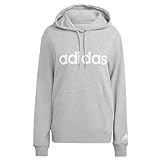 adidas IC6884 W LIN FT HD Sweatshirt Women's medium grey heather/white M