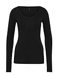 ONLY Damen Longsleeve Onllive Love Life Basic Damen-Shirt 15204712 Black XL