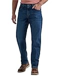 Wrangler Authentics Herren Klassische 5-Pocket-Relaxed Fit Jeans, Flex Dunkel, 33W / 34L