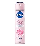 NIVEA Rosenblüte Deo Spray (150 ml), Anti-Transpirant schützt 48h vor Schweiß und Körpergeruch, mit elegantem Rosenblüten-Duft