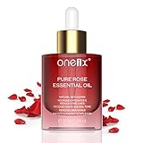 Rose Oil,100% reines Rosenöl zur Gesichts- und Hautpflege, Anti-Aging-Falten, Perfekt für Aromatherapie, Körpermassage, Entspannung-30ml-Ätherisches Rosenöl