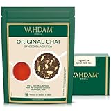 VAHDAM, Original Chai Spiced Black Tea (100g) Mischung Aus Schwarzer Tee, Zimt, Kardamom, Nelken Und Schwarzem Pfeffer | Gewürzter Chai Tee | Brühen Chai Latte