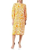 Seidensticker Damen Regular Fit Blusenkleid Langarm Kleid, Orange, 36