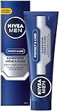 NIVEA MEN Protect & Care Rasiercreme (100 ml), mit cremigem Schaum für eine sanfte Rasur, hautschonende Rasiercreme für Herren