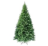RS Trade 1101 180 cm Weihnachtsbaum PVC künstlich (Ø ca. 106 cm) mit 824 Spitzen - Preis-LEISTUNGSSIEGER - Schnellaufbau Klappsystem, schwer entflammbar, unechter Tannenbaum inkl. Christbaum Ständer