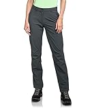 Schöffel Damen Pants Engadin1, strapazierfähige Damen Hose für Wanderungen, wasserabweisende Outdoor Hose mit sportlichem Schnitt, asphalt, 46