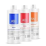 Aqua Peeling Solution, Top Salon Skin Scrub, Hydra Skin Scrub Special Solution, Small Bubble Solution (3 Flaschen x 400 ml)