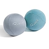 Ryaco Antistress-Bälle, 2er-Set, Handtrainer, Knetball, Fingergymnastik-Ball, Stressbewältigung, Grau & Grün