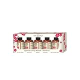 Nurso Japanische Kirschblüte: EAU de Cologne, Shampoo, Duschgel, Hand- und Körperlotion, Haarspülung/Vegan 5er Set