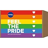 NIVEA Feel The Pride Set, Geschenkset für farbenfrohe Pflegemomente, verwöhnendes Pflegeset mit Peeling, Pflegedusche und Creme