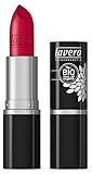 lavera Lippenstift Beautiful Lips Colour Intense ∙ Farbe Timeless Red rot ∙ zart & cremig ∙ Natural & innovative Make up ✔ Bio Pflanzenwirkstoffe ∙ Lipstick ∙ Naturkosmetik 1er Pack (1 x 5 g)