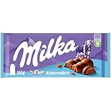 Milka Luflée 1 x 100g I Alpenmilch-Schokolade I Luftschokolade I Milka Schokolade aus 100% Alpenmilch I Tafelschokolade