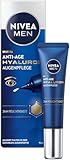 NIVEA MEN Anti-Age Hyaluron Augenpflege, straffende Augencreme gegen Falten und Augenringe, feuchtigkeitsspendende Augenpflege mit Hyaluron (15 ml)