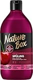 Nature Box Spülung Geschmeidigkeit (385 ml), Haarspülung mit kaltgepresstem Kirsch-Öl, Pflegespülung ideal für widerspenstiges Haar, Flasche aus 100 % recyceltem Social Plastic