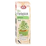 RUF Bio Lebensmittelfarbe Apfel-Grün, mit Agavendicksaft zum Einfärben von Zucker-Glasuren & für ausgefallene Torten, glutenfrei & vegan, 1 x 25g