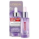 L'Oréal Paris Hyaluron Serum, Revitalift Filler, Anti-Aging Gesichtspflege, Anti-Falten, Mit 1,5% purer Hyaluronsäure und Vitamin C, 30 ml
