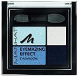 Manhattan Eyemazing Effect Eyeshadow – Schmink-Palette aus vier schimmernden Lidschatten-Farben für Smokey Eyes – Farbe Got The Blues 71W – 1 x 5g
