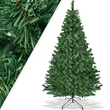KESSER® Weihnachtsbaum künstlich 120cm mit 216 Spitzen, Tannenbaum künstlich Edeltanne Schnellaufbau inkl. Christbaum-Ständer, Weihnachtsdeko - grün 1,2m