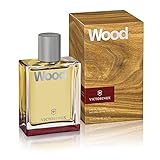 VICTORINOX Wood Eau de Toilette für Herren, Parfüm mit Nussbaumholz und Zitrus, Holzig und frisch, Vegan, 100 ml, V0001229