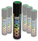 KarnevalsTeufel Hairspray Color in verschiedenen Farben buntes Haarspray Haarschmuck farbig (Grün)