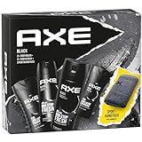 Axe Geschenkset 'Black' Pflegeset mit Bodyspray, Duschgel und Sporthandtuch (2 x 150 ml + 2 x 250 ml)