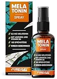 Melatonin Einschlaf-Spray 30 ml - 0,5 mg Melatonin hochdosiert + Lavendel-Extrakt & Vitamin B6 - Melatonin-Spray mit Kirsch-Geschmack (vegan) - laborgeprüft mit Zertifikat - reicht für 180 Anwendungen