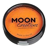 Moon Creations Pro Gesichts- und Körper-Make-up, professionelle Farbfarben-Kuchentöpfe für Gesichtsfarbe, Kostüme, Feste, Halloween für Kinder, Erwachsene (Leuchtendes Orange, 36 g)
