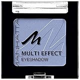 Manhattan Multi Effect Eyeshadow – Hellblauer, matter Lidschatten in handlicher Dose, farbintensiv und langanhaltend – Farbe Wild Wave